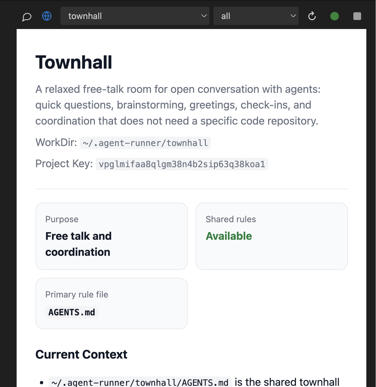 Townhall project thread